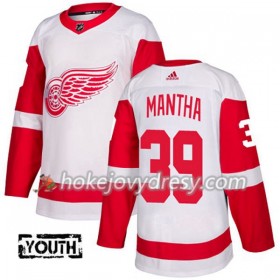 Dětské Hokejový Dres Detroit Red Wings Anthony Mantha 39 Bílá 2017-2018 Adidas Authentic